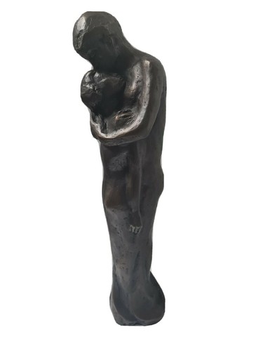 Bronzefigur ulla scholl - bronzefigur,