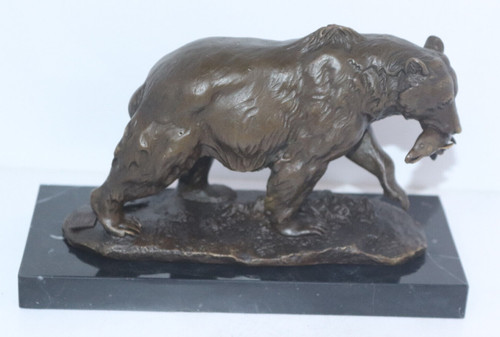 Bronze skulptur figur bär - bronze,
