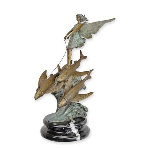 Bronzefigur skulptur - bronzefigur,