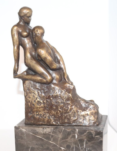 Bronze skulptur figur die - bronze,