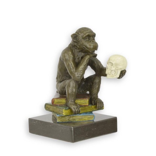 Bronzefigur philosophierender