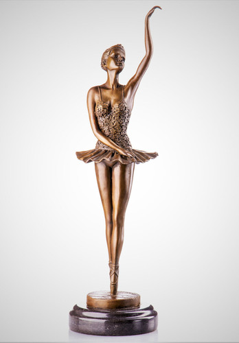 Bronzefigur ballerina - bronzefigur,