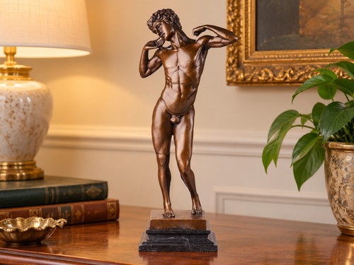 Bronze skulptur männlicher - skulptur,