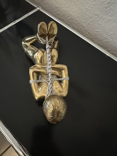 Bronze skulptur figur devote - ,