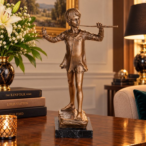 Bronze skulptur junge mit - skulptur,