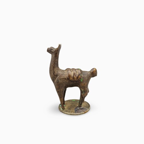 Lama figur messing bronze - /,