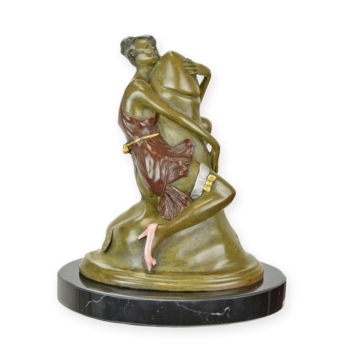 Erotische bronzefigur frau mit - erotische,