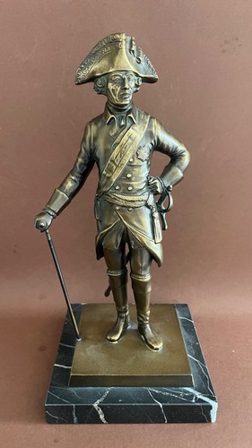 Bronze figur friedrich der - figur,