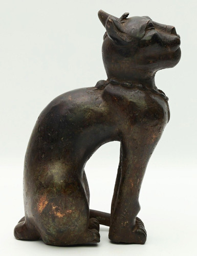 Schwarze katzenfigur aus - schwarze,