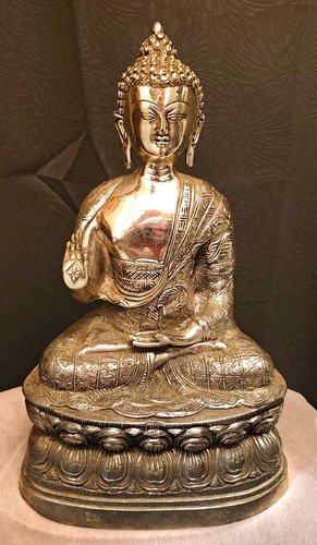 Buddha figur sitzend bronze - sitzend,