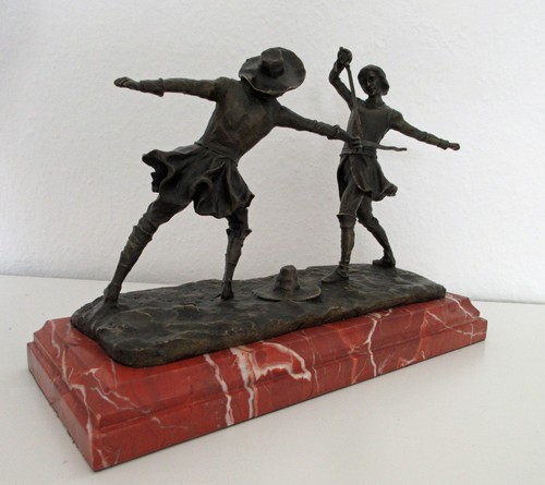 Bronze figur fechten - bronze, fechter
