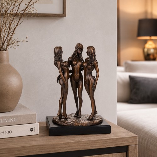Bronze skulptur drei grazien - drei,