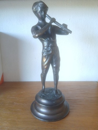 Bronze figur junge - bronze,
