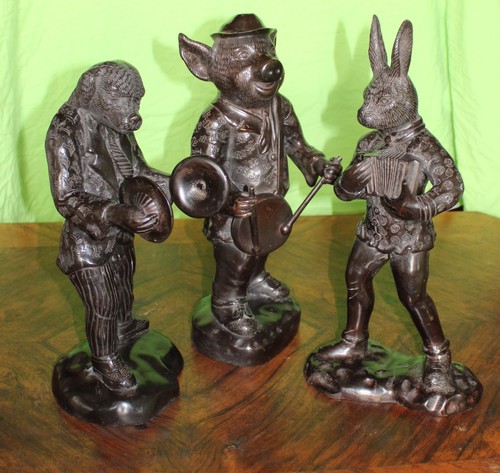 Bronze figuren musiker - 3,
