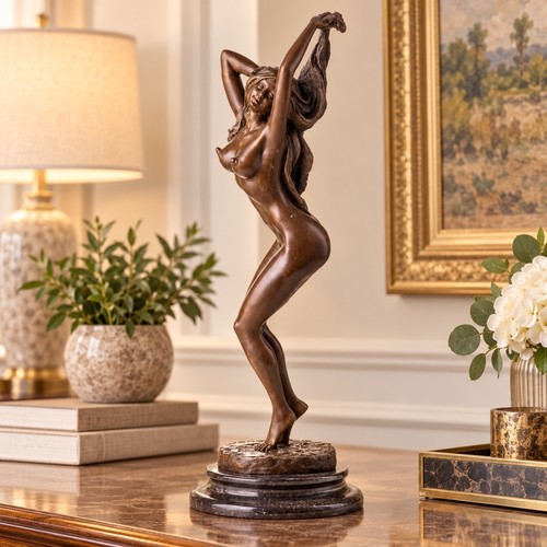 Bronze skulptur nackte frau - bronze,
