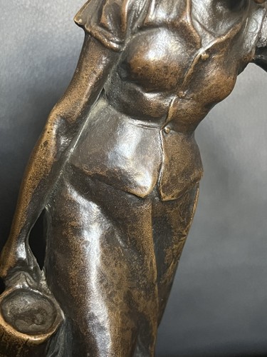 Antike bronze statue landfrau - statue,