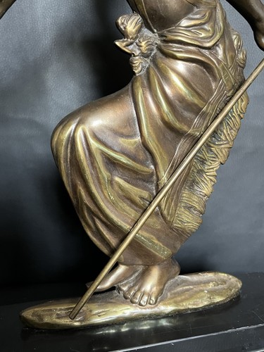 Art deco bronze statue - art,