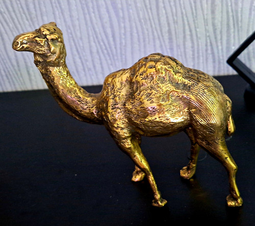 Kamel dekofigur gold glänzend - kamel,