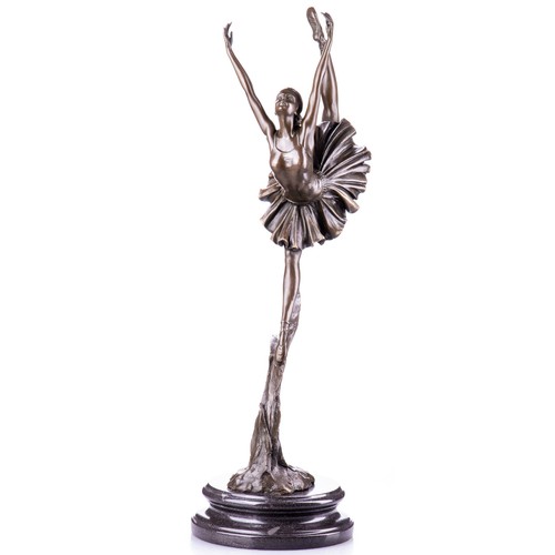 Bronze bronzefigur ballerina - bronze,