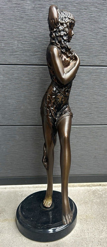 Große bronzefigur art deco - große,