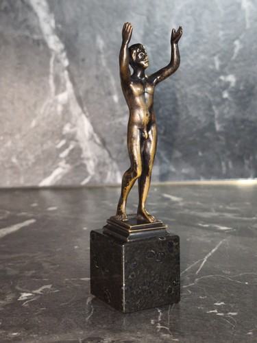 Vintage bronze aktfigur mann - vintage,