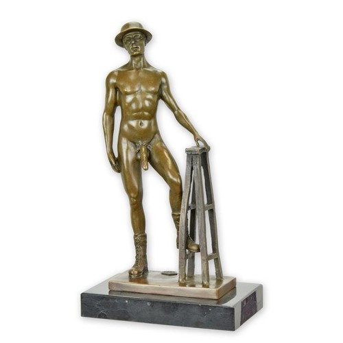 Bronzefigur männlicher akt - bronzefigur,