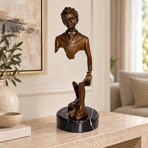 Bronze skulptur reisender - skulptur,