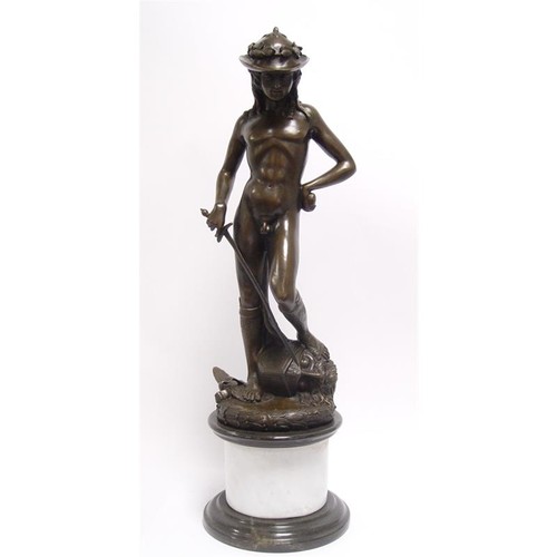 Bronzefigur david nach - david,