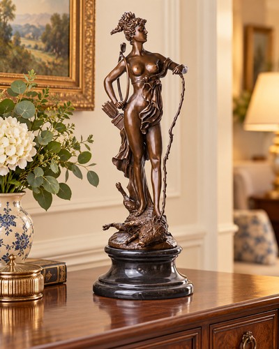 Bronze skulptur göttin - göttin, diana