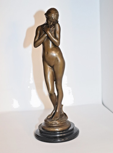 Bronze skulptur figur junge - bronze, /