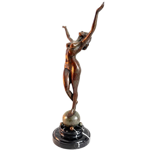 Bronzefigur frau akt raymondo - bronzefigur,