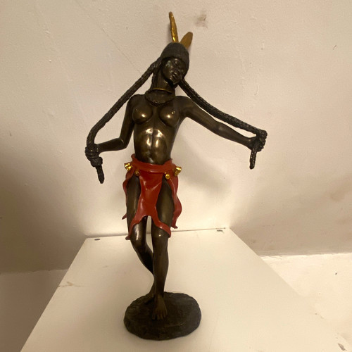 Figur skulptur frau harz - figur,