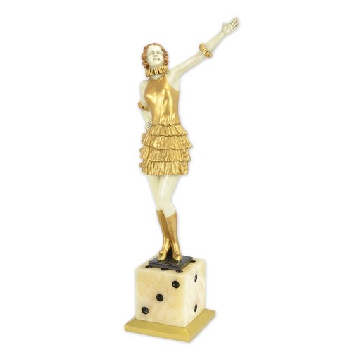 Bronzefigur tänzerin auf - bronzefigur,