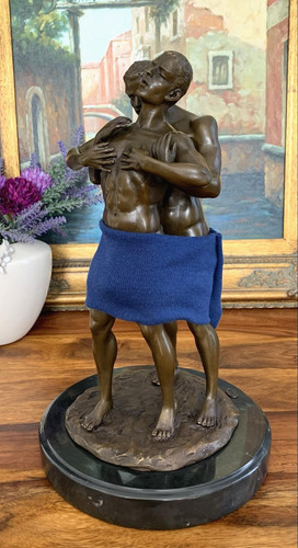 Bronzefigur mann männerliebe - bronzefigur,