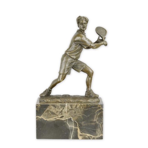 Bronzefigur tennisspieler - bronzefigur,