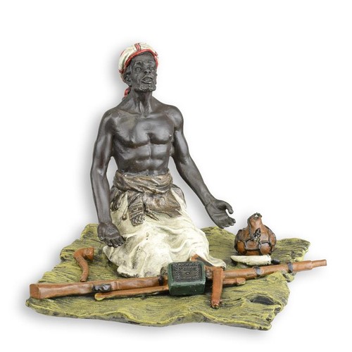 Bronzefigur sitzender