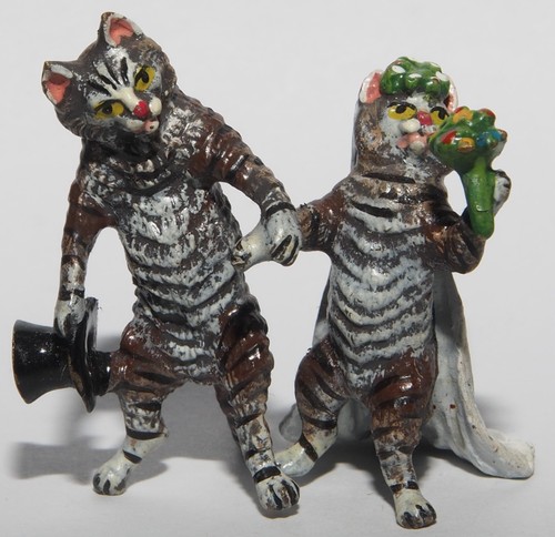 Wiener bronze katzenpaar - wiener, bronze,