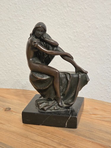 Milo bronze damenakt figur - damenakt,
