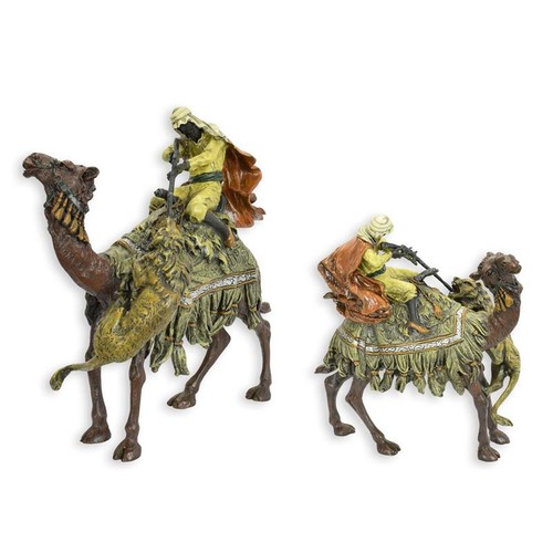 Bronzefigur arabischer jäger - bronzefigur,
