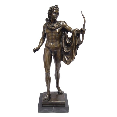 Bronzefigur apollo belvedere - bronzefigur,