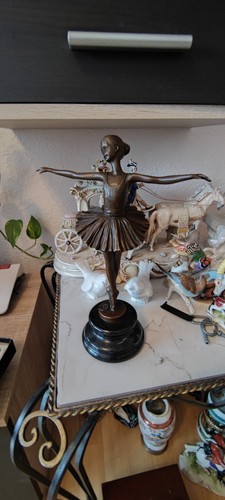 Ballerina bronze figur - ballerina,