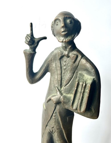 Bronze figur lehrer - figur,