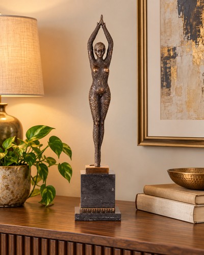 Bronze skulptur tänzerin nach - bronze,