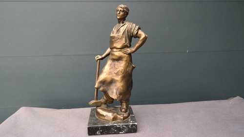 Bronze figur skulptur - bronze,