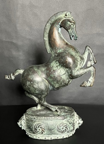 Altes bronze pferd tierplastik - altes,