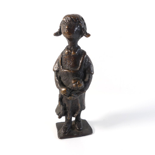 Signierte bronze figur - bronze,