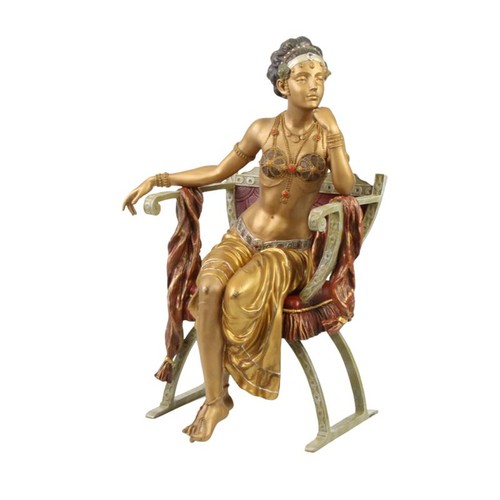 Bronzefigur orientalische frau - bronzefigur,