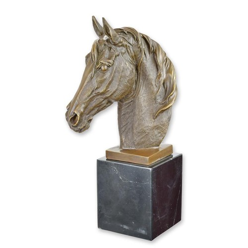 Bronzefigur pferdekopf höhe - bronzefigur, pferdekopf,