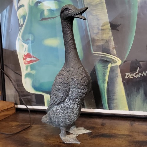 Stehende ente bronze - stehende,